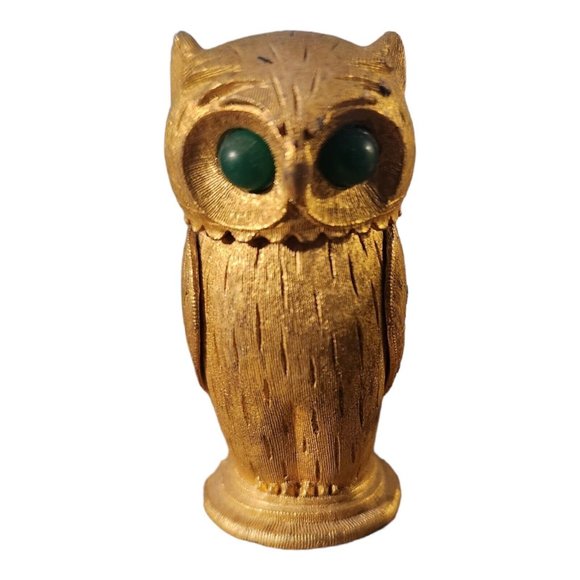 Vintage Signed Florenza Figural Owl Lighter - Picture 1 of 2